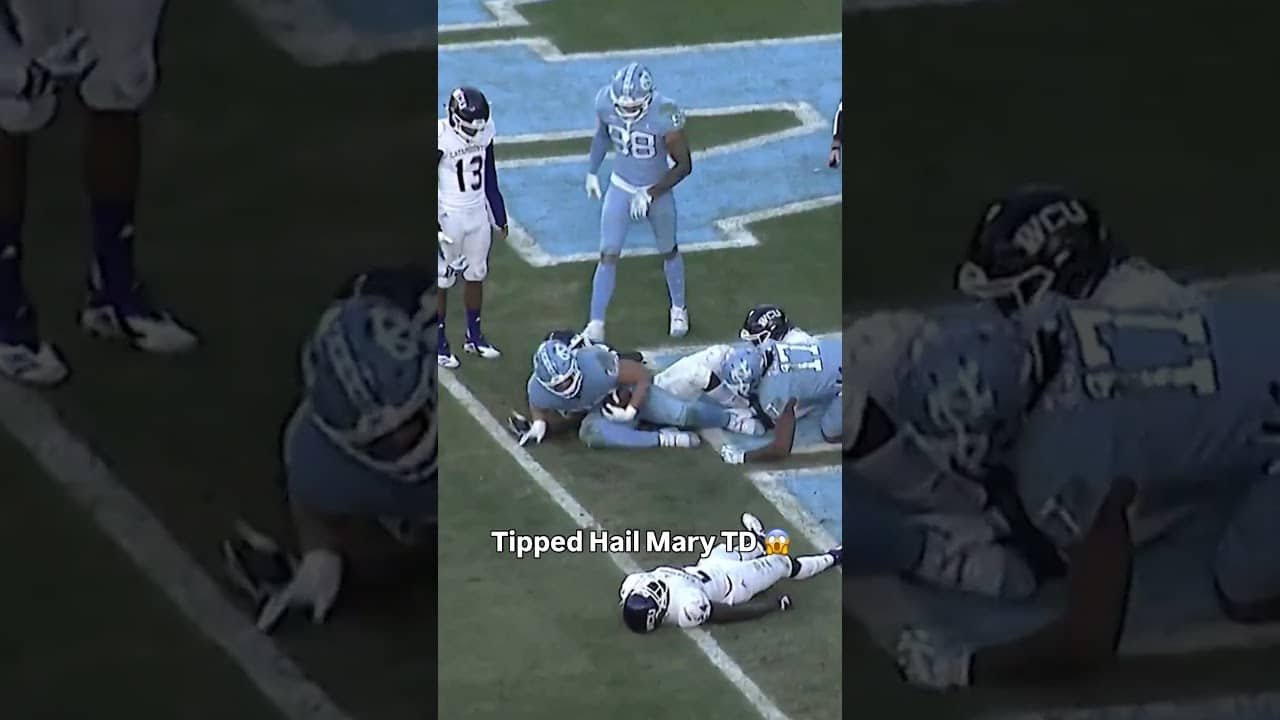 That's how you end the half 👏 #unc #accfootball #collegefootball