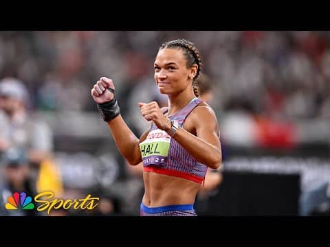 Anna Hall takes big lead into second day of Heptathlon after solid 200m at worlds | NBC Sports