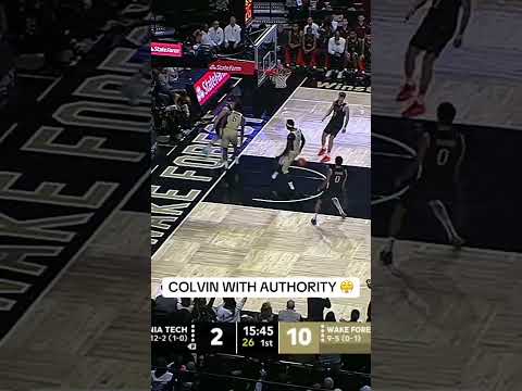 Myles Colvin to the RACK 😤 #wakeforest #collegebasketball #accbasketball #basketball #godeacs