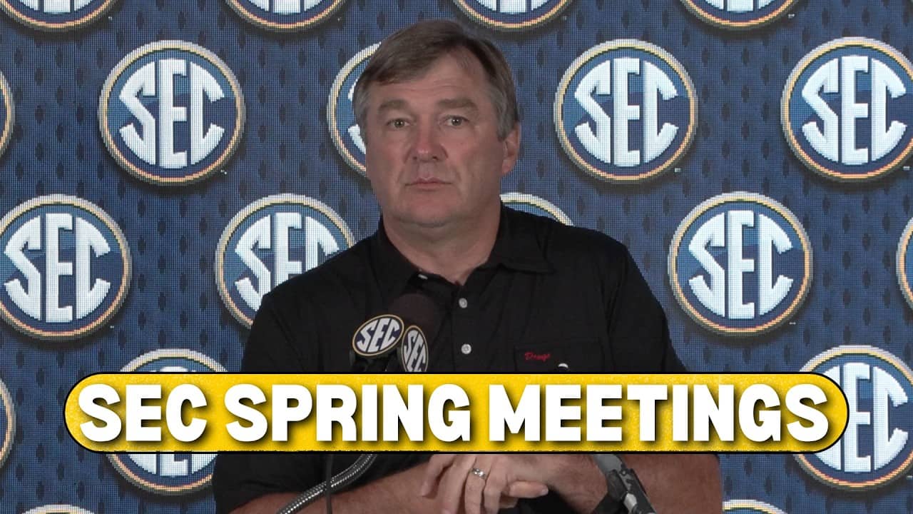 Kirby Smart SEC Spring Meetings 2026 Georgia Football Coach
