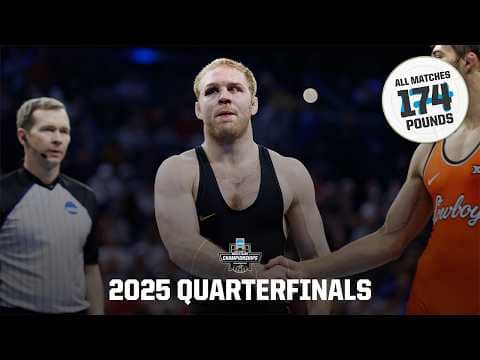 All four 174 lb matches - 2025 NCAA wrestling quarterfinals