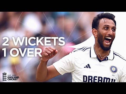 ☝️Double Breakthrough | Prasidh Krishna Removes Smith & Overton | England v India