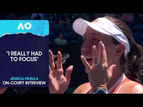 Jessica Pegula On-Court Interview | Australian Open 2026 Fourth Round