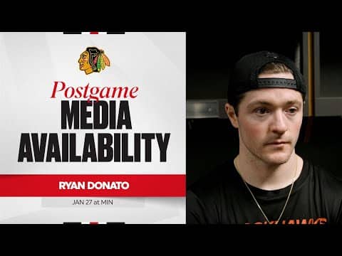 "We had our chances to finish it." | Ryan Donato Postgame 1.27.26
