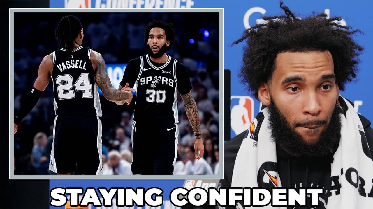 Julian Champagnie on Staying Confident & Positive After Game 5 of Western Conference Finals vs. OKC