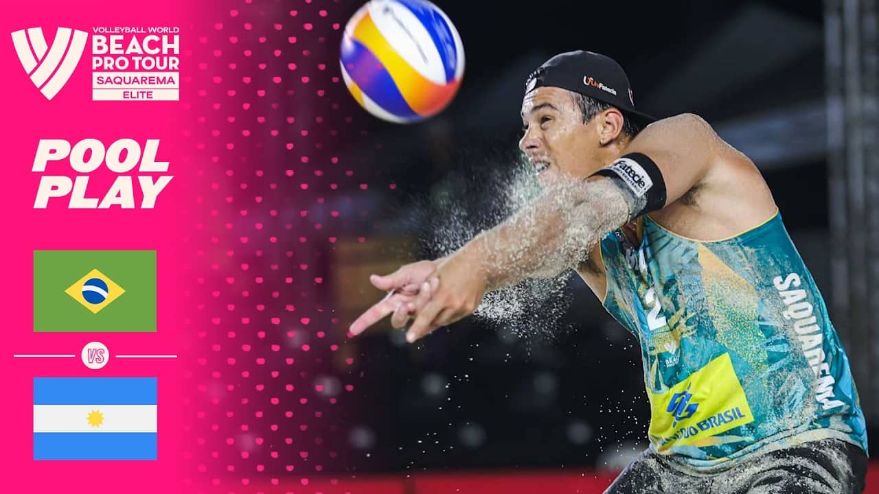 Evandro/Arthur Lanci vs. Amieva/Bueno - Pool Play Highlights | Saquarema 2026 #BeachProTour