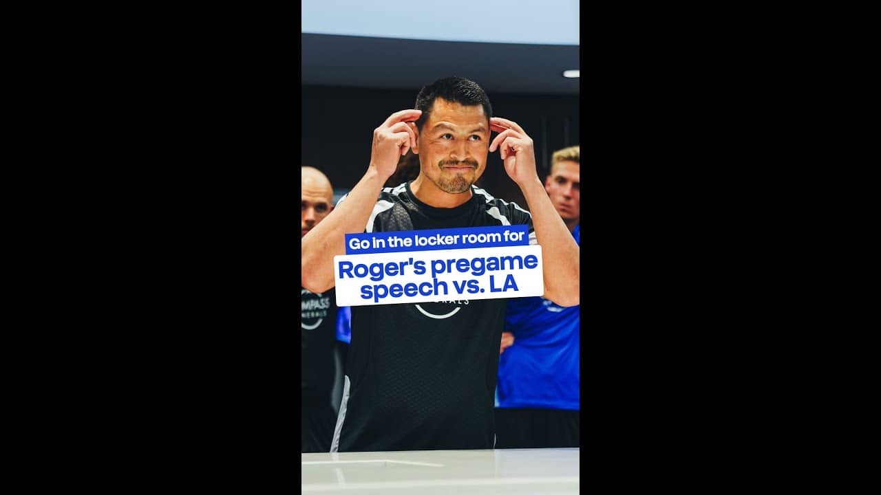 Roger had the boys READY for Wednesday's win 💪