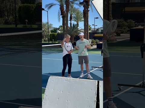 BTS: Filming a Tennis String Review with Bethaie Mattek Sands #tenniswarehouse #tennis #tennispro