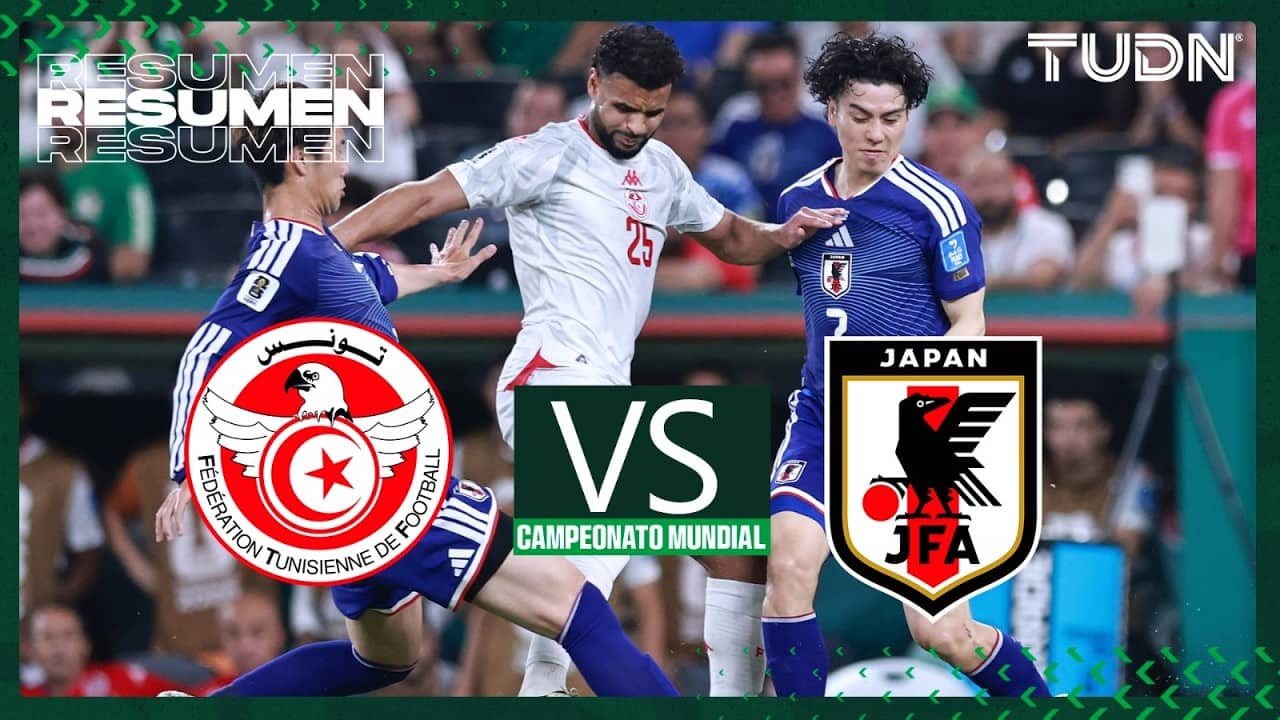 Japón golea 4-0 a Tunez en Monterrey | TUDN