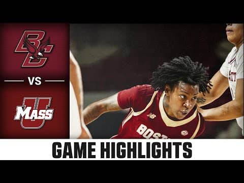 Boston College vs. UMass Game Highlights | 2025-26 Women's Basketball Highlights