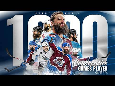 Brent Burns' 1000th Consecutive NHL Game Ceremony