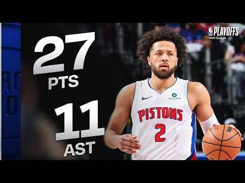 Cade Cunningham Joins Pistons History with 27-PT 11-AST Game 2 vs Magic | April 22, 2026