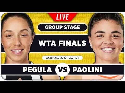 PEGULA vs PAOLINI • WTA Finals 2025 • LIVE Tennis Watchalong