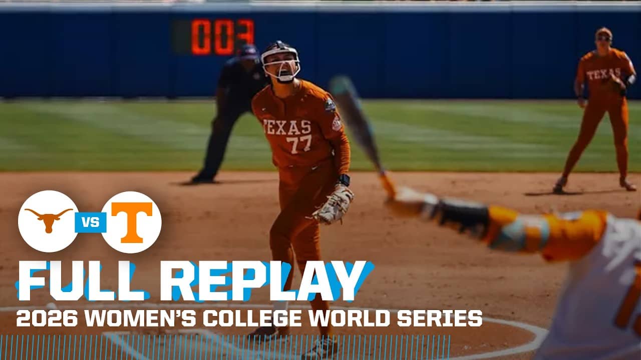 Texas vs. Tennessee: 2026 Women's College World Series (Semi #1)  | FULL REPLAY