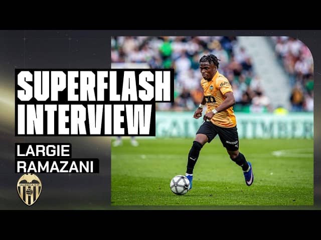 SUPERFLASH INTERVIEW DE LARGIE RAMAZANI TRAS EL ELCHE CF - VALENCIA CF