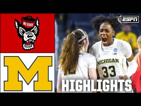 Round of 32: NC State Wolfpack vs. Michigan Wolverines | Full Highlights | NCAA Tournament