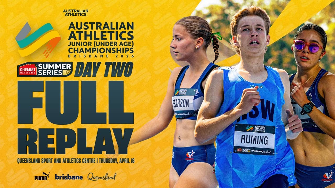 Day Two Full Replay | 2026 Australian Athletics Junior Championships