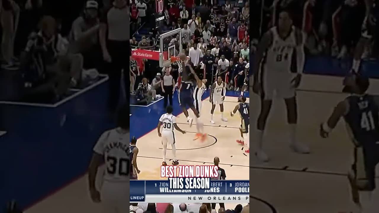 Best Zion Williamson dunks of the 2025-26 season #pelicans #nba #highlights