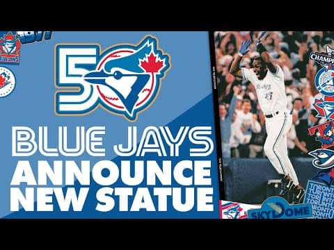 The moment Joe Carter learned about a NEW Blue Jays statue outside Rogers Centre 👀