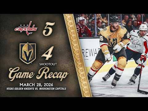 HIGHLIGHTS | Washington Capitals 5, Vegas Golden Knights 4 | March 28, 2026