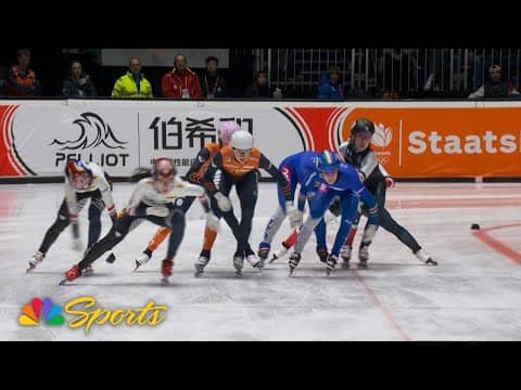 U.S Women earn bronze in 3000m relay speed skate at Dordrecht World Tour | NBC Sports