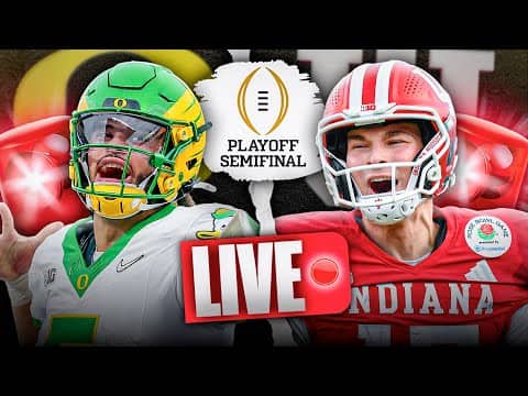 Oregon vs Indiana LIVE | Peach Bowl SHOWDOWN | Pregame Show Preview & Predictions ✅