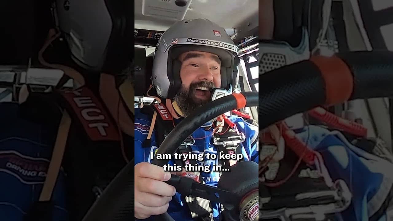 Jason Kelce tries his hand at NASCAR racing ⚡️