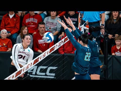 Full 5th set: Louisville vs. Marquette in the 2025 NCAA volleyball tournament second round