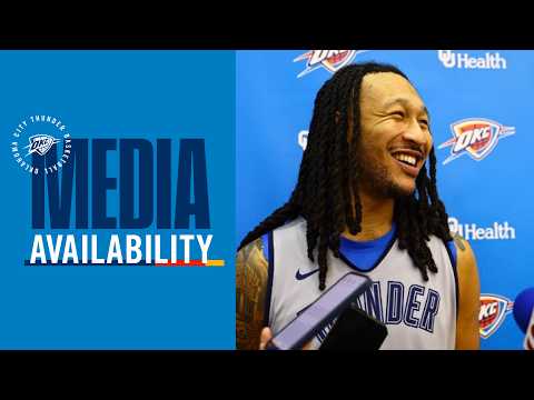 Practice Media Availability with Jaylin Williams + Coach Daigenault | April 3, 2026 | OKC Thunder