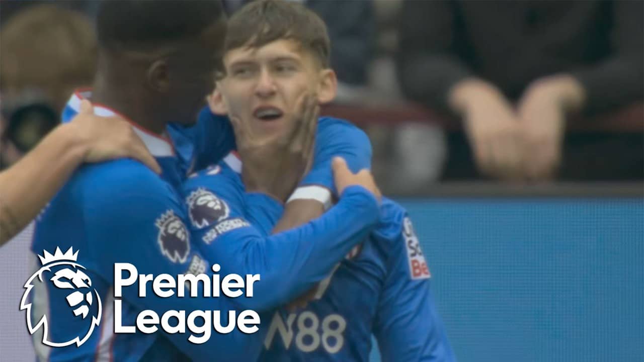 Chris Rigg's curler brings Sunderland level with Aston Villa | Premier League | NBC Sports