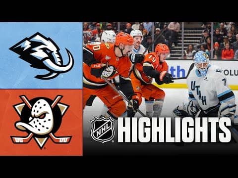 NHL Highlights | Mammoth vs. Ducks | November 17, 2025