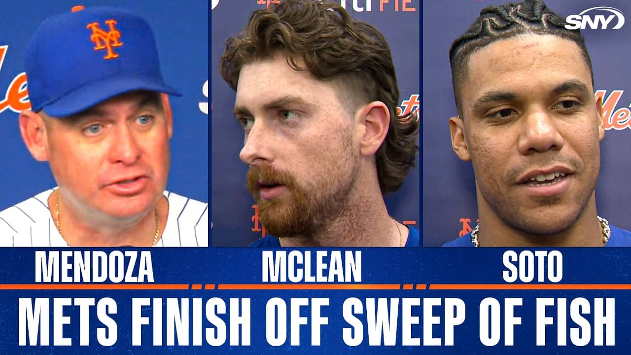 Mets react after ten-run outburst to finish sweep of the Marlins at Citi Field