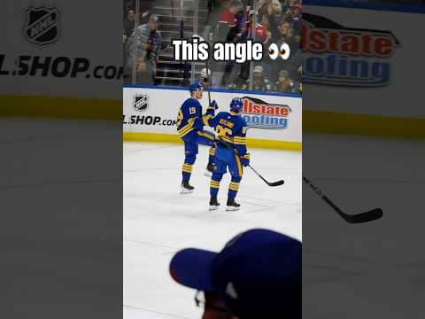 Peyton Krebs with a textbook tip-in! 📚 #nhl #buffalosabres #hockey