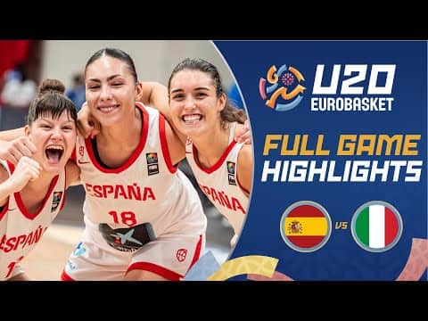 Spain 🇪🇸 vs Italy 🇮🇹 | Highlights | FIBA U20 Women's EuroBasket 2025