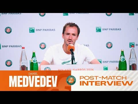 Daniil Medvedev | Round 1 Press Conference | Roland-Garros 2026