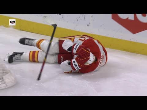 Kevin Bahl Leaves Game After Receiving Hit From Behind From Jakub Lauko