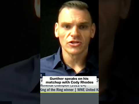 Gunther on his matchup vs. Cody Rhodes 👀