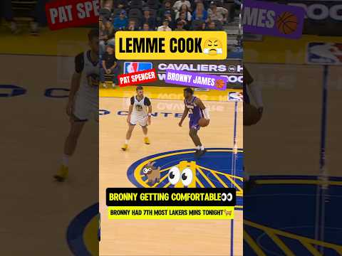 Bronny was running the OFFENSE👀