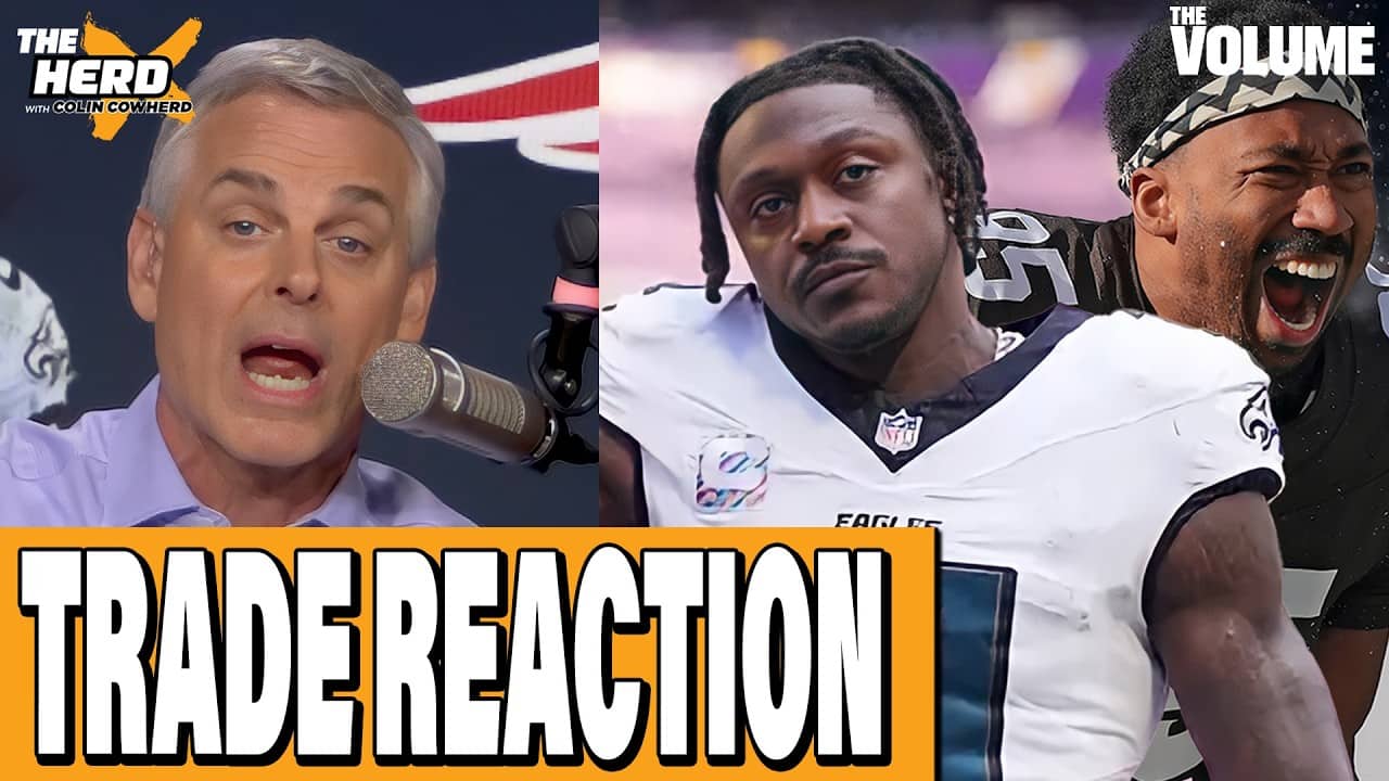 Top 10 NFL Offseason Moves: A.J. Brown, Myles Garrett, Linderbaum, Waddle | Colin Cowherd: THE HERD