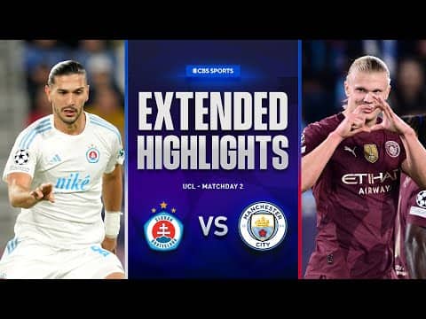 Slovan Bratislava vs. Man. City: Extended Highlights | UCL League Phase MD 2 | CBS Sports Golazo