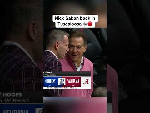 Nick Saban pulled up for Kentucky-Alabama 🔥