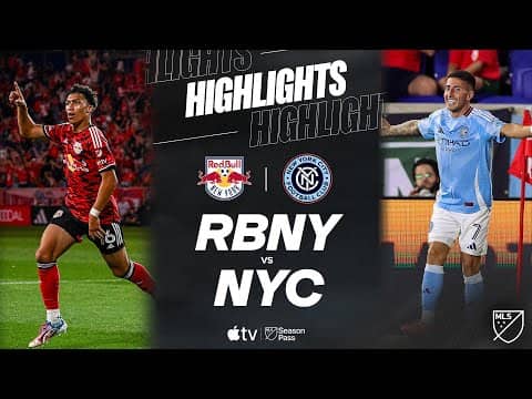 New York Red Bulls vs. New York City FC | Full Match Highlights | WILD Hudson River Derby!