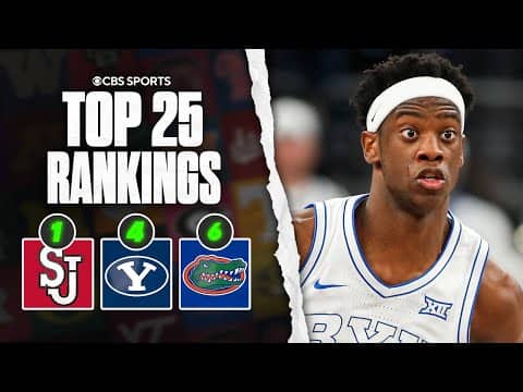 College Basketball Top 25 Rankings: Rick Pitino led St. Johns at No. 1, AJ Dybantsa & BYU in Top 5 👀