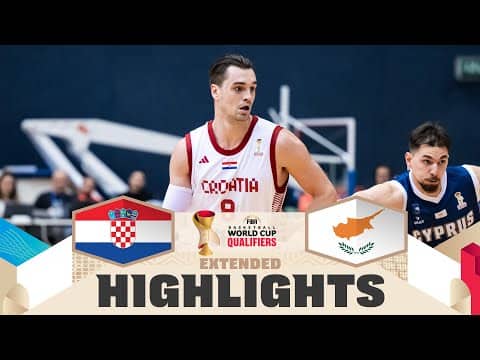 Croatia 🇭🇷 v Cyprus 🇨🇾 | Extended Highlights | FIBA Basketball World Cup 2027 European Qualifiers