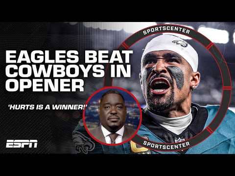 FULL Cowboys vs. Eagles REACTION 🏈 'Jalen Hurts is a WINNER!' - Damien Woody | SportsCenter