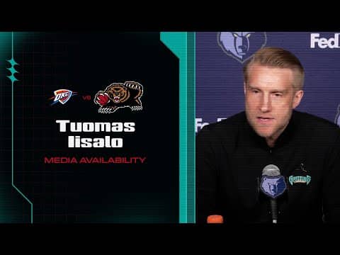 Tuomas Iisalo Press Conference | Grizzlies vs. Thunder