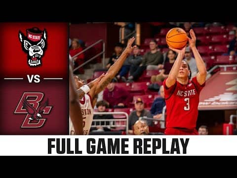 NC State vs. Boston College Full Game Replay | 2025-26 ACC Men's Basketball