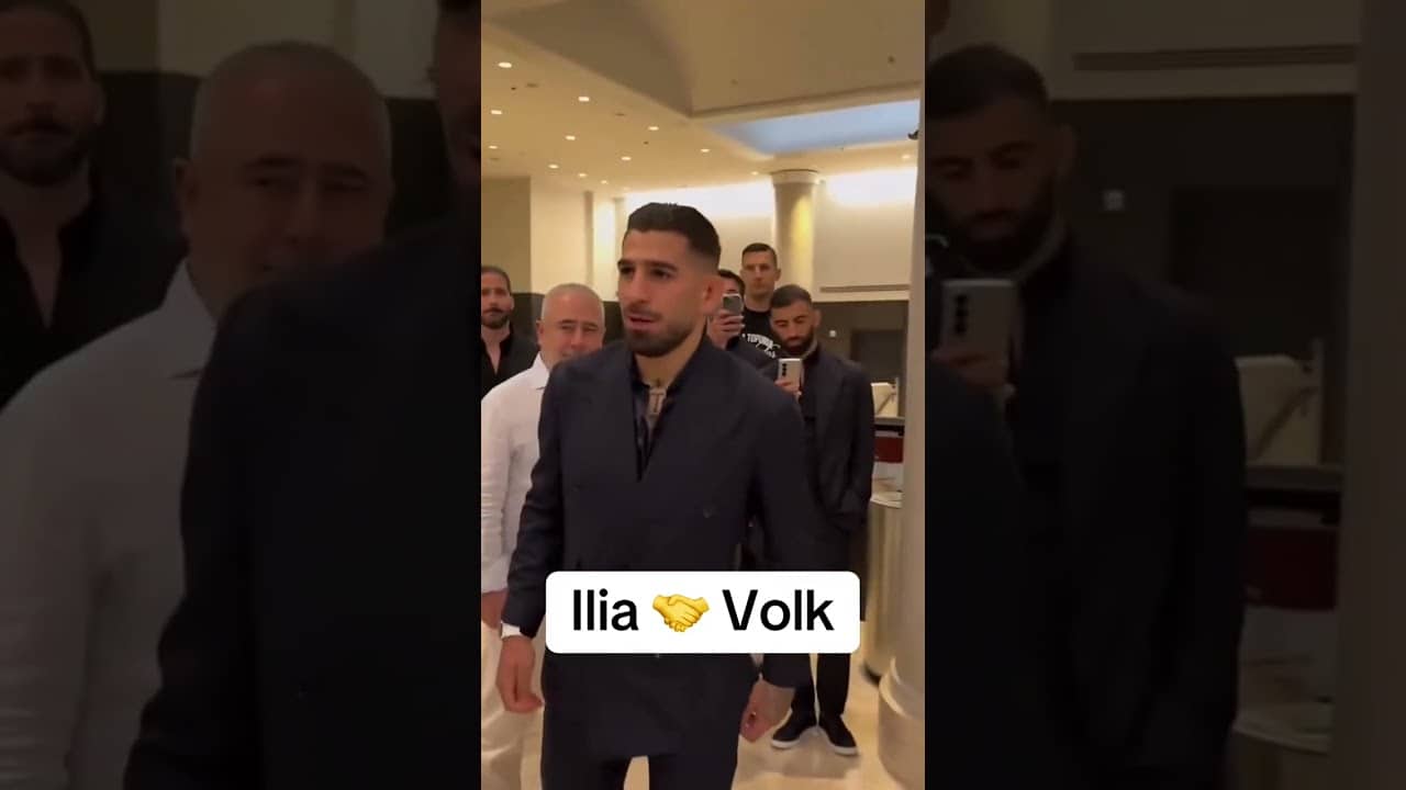Ilia Topuria and Alexander Volkanovski making plans to meet this summer 🤝 (via @engageind/TT)