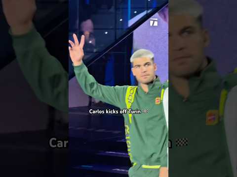 Let the games begin 🎾 #alcaraz #atpfinals #tennis #turin