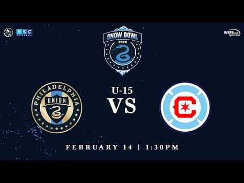 Snow Bowl 2026 | U-15 Showcase Philadelphia Union vs. Chicago Fire FC